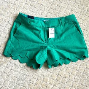 J Crew factory scalloped hem shorts